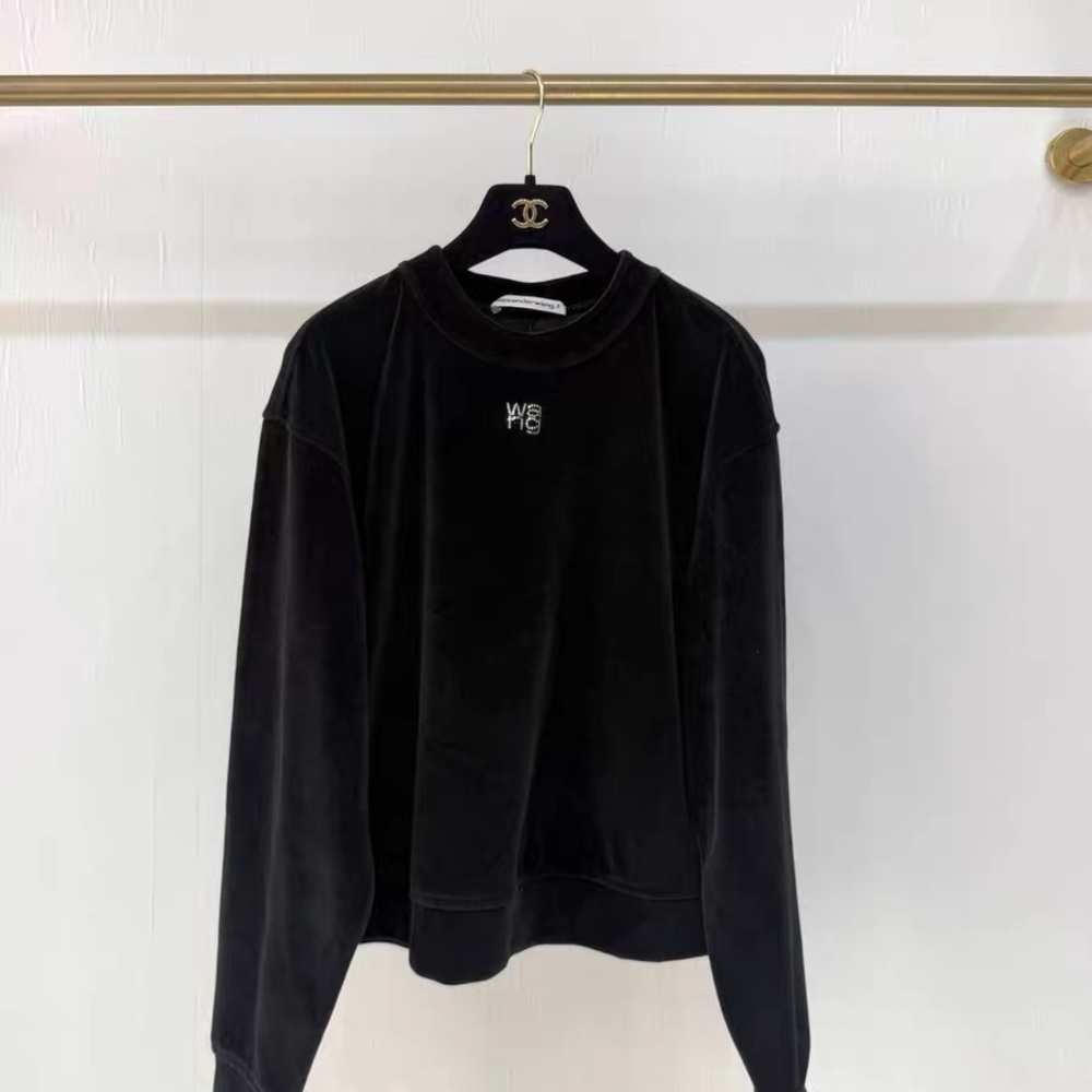🚩steal Authentic Alexander Wang Black Crew Neck Sweater